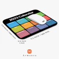 thumbnail image 3 of Square Mouse Pad 2023 Calendar, Personalized Premium-Textured Mouse Mat Design , Washable Mousepad Lycra Cloth , Non-Slip Rubber Base Computer Mouse Pads for Wireless Mouse, 3 of 5