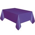 thumbnail image 1 of yulier Large Plastic Table Cloth Disposable Tablecloths Rectangle Table Cover for Parties Wedding Picnic, Leakproof, Wipe Clean, Purple, 1 of 1