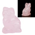 thumbnail image 4 of Pierre de Quartz Rose, Pierre de Guérison pour Chaton Sculptée en Quartz Rose, Valeur Exceptionnelle, 4 of 5