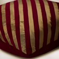 thumbnail image 2 of The HomeCentric Taie d'Oreiller Personnalisée, Taies d'Oreiller Rouges, Taies d'Oreiller à Rayures, Lot de 2, 24x24 Pouces (60x60 cm) Taie d'Oreiller Carrée en Soie, Taies d'Oreiller Rayées - Unfolding Red Copper, 2 of 3