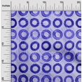 thumbnail image 2 of oneOone Cotton Poplin Blue Fabric Circle Fabric For Sewing Printed Craft Fabric By The Yard 56 Inch Wide, 2 of 4