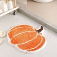 thumbnail image 1 of Jubipavy Pumpkin Bathroom Rugs Pumpkin Shaped Bath Mat Machines Washable Orange Bath Rugs Tub Living Bedroom Kitchen Decoration Area Rugs Gift, 1 of 8