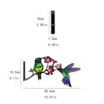 thumbnail image 3 of Zenithome Clôture de Jardin en Métal à Brancher avec Motif de Colibri, Insert en Fer Résistant à la Rouille pour Déco Extérieure de Patio Courtyard, Installation Facile Faible Entretien, 3 of 4