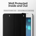 thumbnail image 2 of Premium Trifold Case for iPad 9.7 2018/2017, [Rubber Cover] Slim Fit Leather Smart Case with Rubberized Back Cover and Auto Wake & Sleep for iPad 9.7 2018/2017, 2 of 6
