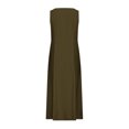 thumbnail image 4 of Jsaierl Robe en Lin pour Femmes Été Sans Manches Unie Décontractée Ample Fluide Maxi avec Poches, 4 of 5