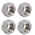 thumbnail image 1 of Unique Bargains 4Pcs 3/8'-16 BSW Thread 304 Stainless Steel Hex Nut Fastener Silver Tone, 1 of 3