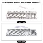 Keyboard,900‑5 White Mechanical Keyboard Mechanical Keyboard Computer Parts Streamlined Design