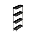 thumbnail image 2 of 4 Tier Kitchen Shelving with Wheels Unit, Narrow Space Storage Rack Multi Tier Living Room and Bathroom Organizer, 2 of 6
