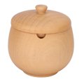 thumbnail image 3 of Wood Spice Jar, Japanese Dustproof Safe Seasoning Box Sour Jujube Wood  For Kitchen For Salt Log, 3 of 8