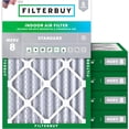 thumbnail image 1 of Filterbuy 20x25x4 Air Filter MERV 8 Dust Defense, HVAC AC Furnace Air Filters Replacement (5-Pack), 1 of 9