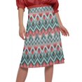 thumbnail image 4 of Moomaya Jupe Imprimée pour Femmes en Poly Spandex Tenue Décontractée Jupe d'Été pour Filles, 4 of 5