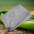thumbnail image 4 of OFFIGAM Grey Waterproof Cloth Boat Cover with Adjustable Straps Fits Fishing Boats Kayaks and Small Boats, 4 of 6
