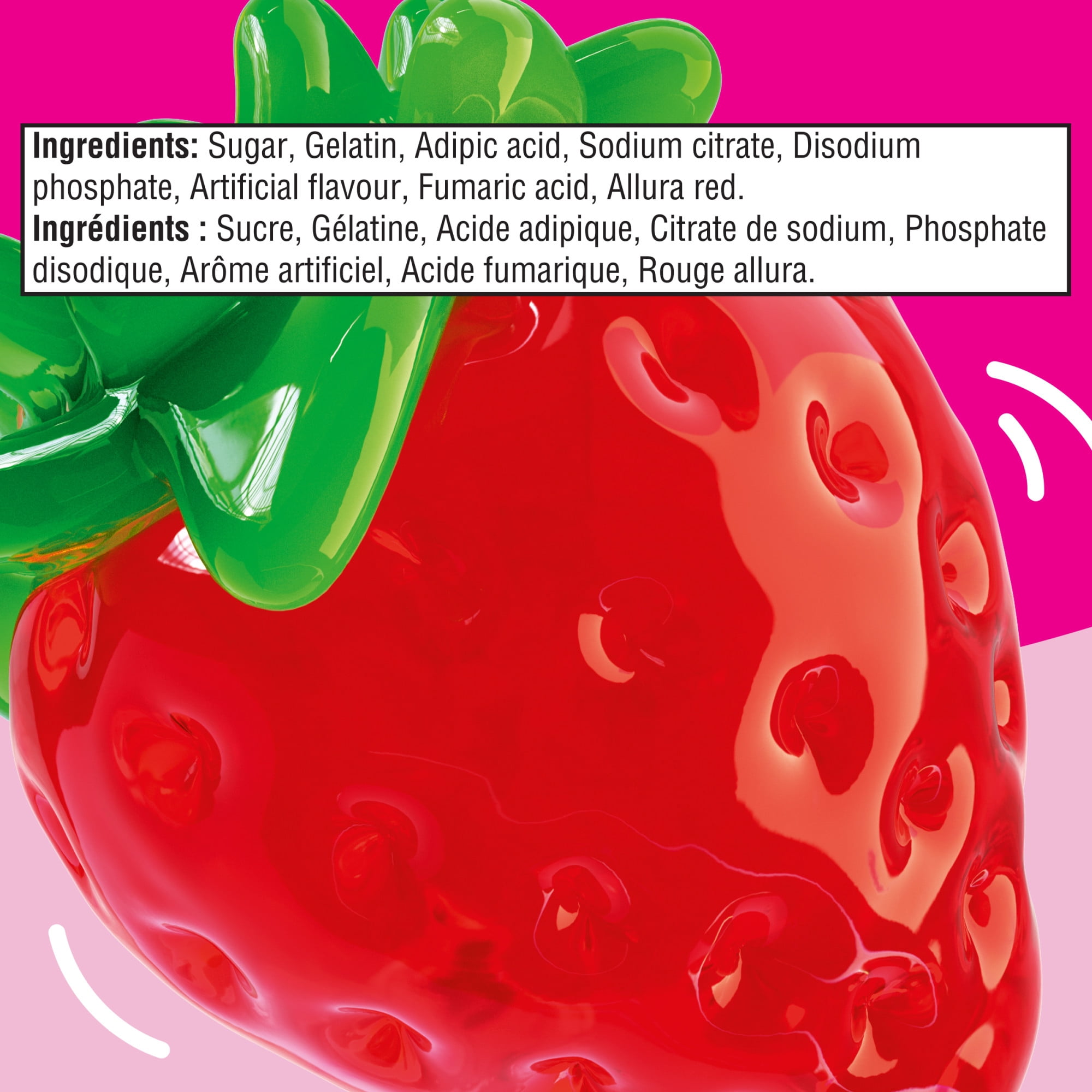 Mélange De Poudre Pour Gelée Fraise, Boîte