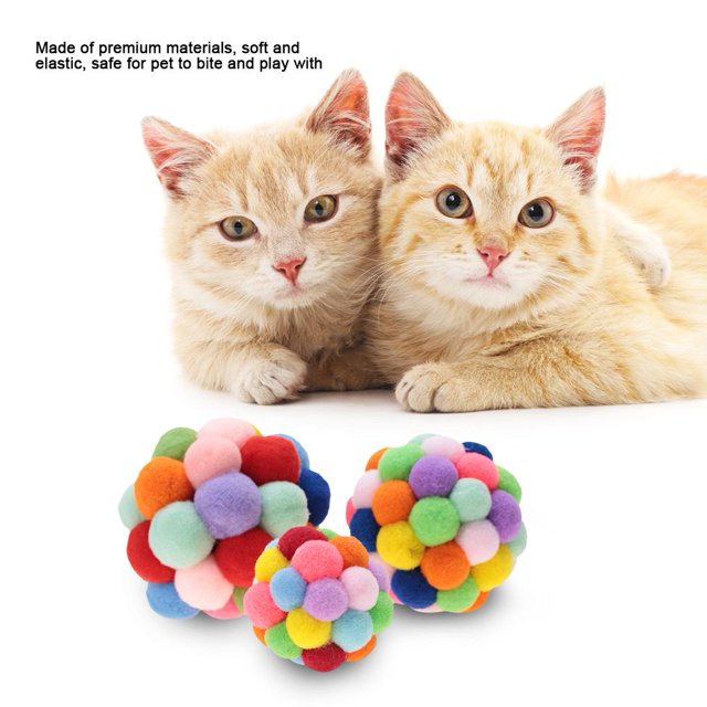 Colorful Balls Soft And Light Wool Wool Balls, Interactive Toys , Interactive Cat Toy, Kitten For Kitty,Cat