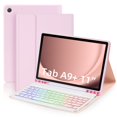 thumbnail image 1 of Mistaha Samsung Galaxy A9 Plus 5G Pink Keyboard Case with Bluetooth Keyboard - Protective Tablet Cover with Built-in Keyboard for Enhanced Functionality, 1 of 7