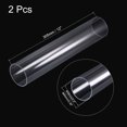 thumbnail image 2 of Unique Bargains 56mm ID 60mm OD 305mm  Clear Acrylic Pipe Rigid Round Tube for Lighting, Models, Plumbing, Crafts 2 Pack, 2 of 6