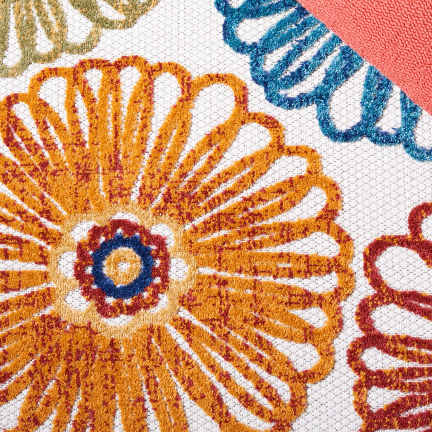 SAFAVIEH Cabana Aria Floral Outdoor Area Rug