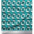 thumbnail image 1 of Soimoi Cotton Duck Fabric Square & Floral Block Printed Fabric 1 Yard 56 Inch Wide, 1 of 3