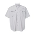 thumbnail image 1 of PFG Bahama II Short Sleeve Shirt, 3X, Cool Grey, 1 of 3