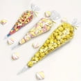 thumbnail image 3 of KEINXS 30/50/100pcs Transparent Cone Bag Cellophane Triangular Bags - For Candy  Popcorn  Biscuits & Handicrafts - Perfect for Parties  Weddings  Birthdays & Holidays - Ideal Gift for Par, 3 of 7