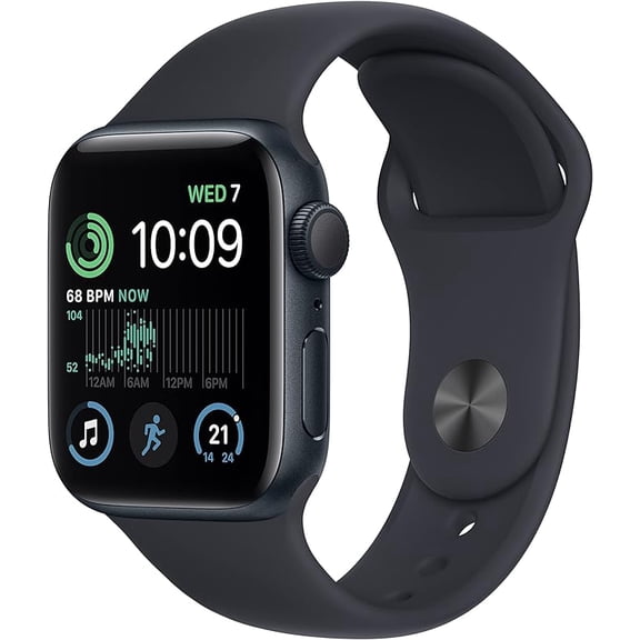 Apple Watch Series SE (2022) (GPS ) 44 mm Montre Intelligente avec Boîtier en Aluminium avec Bracelet Sport - Boîte Ouverte