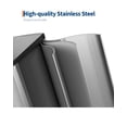 thumbnail image 4 of Garvee Dual Compartment Kitchen Trash Can Stainless Steel - Step-On Double Garbage & Recycling Bin - Soft-Close Lid, Removable Buckets, Hands-Free - Silver, 2x30L, 4 of 6
