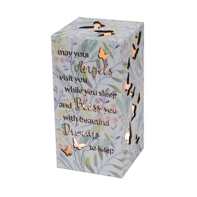 8" Led "May Your Angels Visit You While You Sleep And Bless You With Beautiful Dreams To Keep" Night Light