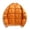 Orange, variant on AnuYalue Mens Big and Tall Jacket Casual Warm Winter Coat Stand Collor Quilted Jackets Soild Color Full Zip Outerwear