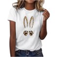 thumbnail image 2 of Weiqiqre Spring Tops for Women 2025 Happy Easter T Shirt Easter Bunny Shirt Cute Rabbit Graphic Tee Gift Spring Tees Tops, 2 of 4