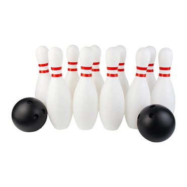 Bunblic Ensemble de Quilles pour Enfants 10 Quilles et 2 Balles, Activités de Cour Arrière, Jeu Familial Éducatif pour 3 à 8 Ans, Maternelle