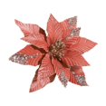 thumbnail image 2 of Gold Powder Sequin Velvet Christmas Flower 31cm Simulation Flower Christmas High End Gold Decorative Flower, 2 of 6