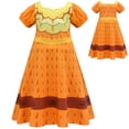 thumbnail image 3 of HAWEE Enfants Encanto Mirabel/Luisa Madrigal/Pepa Robe de Princesse Cosplay Filles Manches Courtes Costume, 3 of 5