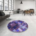 thumbnail image 4 of Ahgly Tapis Rectangulaire Lavable en Machine Intérieur Transitionnel Violet, 5 Pieds x 7 Pieds, 4 of 7