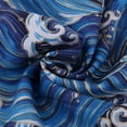 thumbnail image 3 of Tissu en Coton à Bronzage Imprimé Patchwork Matériel de Couture Bleu 1 Mètre, 3 of 8