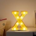 thumbnail image 5 of TopLLC Christmas Decor LED Letter Lights Sign Light Up For Home Party Wedding Decoration Light Up Letters Alphabet Letter Sign Battery Powered For Christmas Birthday Party Decoration warning light, 5 of 5