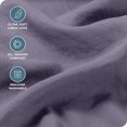 thumbnail image 2 of Bare Home Washed Sheet Set - Premium 1800 Collection - Deep Pocket - 4 Piece - King, Dusty Purple, 2 of 6