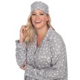 thumbnail image 2 of White Mark Women's Three-Piece Button-Down Pajama Set, 2 of 5
