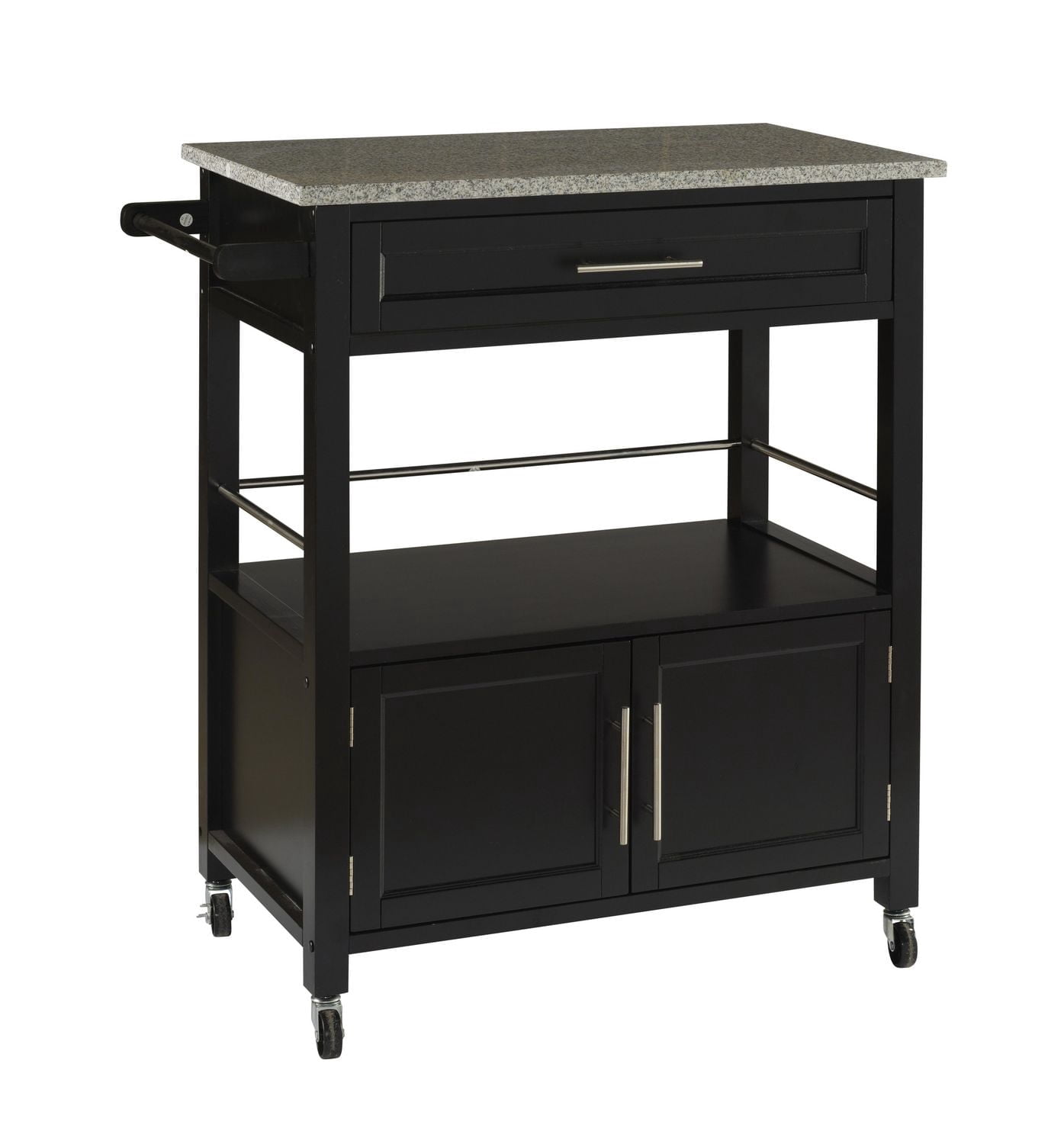 Alders Black Kitchen Cart