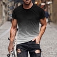 thumbnail image 1 of Qertyioot Hommes d'Économies de Mode Imprimer Manches Courtes Col Rond T-shirt Mode Décontracté Manches Courtes, 1 of 5