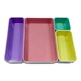 thumbnail image 1 of Per+Gear 4 Set Organizer Tray,Pink,Purple,Yellow,Green,Plastic Desktop Organizer, 1 of 13