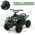 thumbnail image 4 of Costway 12V Battery Powered Kids Ride On ATV Electric 4-Wheeler Quad Car with  MP3 & Light, 4 of 10