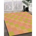 thumbnail image 3 of Ahgly Company Tapis d'Intérieur Lavable à la Machine, Carré, Transitionnel, Bière Orange, Tapis de Zone, 8 Pieds Carré, 3 of 7