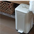 thumbnail image 3 of Retro Trash Bin Kitchen Trash Bin Step On Trash Bin Bathroom Trash Can Trash Bin Retro Trash Bin Light Luxury Thickening Square Step On Trash Can With Lid For Home Kitchen Bathroom, 3 of 7