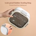 thumbnail image 4 of Double Layer Salad Lunch Container 4-Compartment with Sauce Container Fork Spoon Food Prep Storage Containers for Lunch Snacks School Travel, 4 of 7