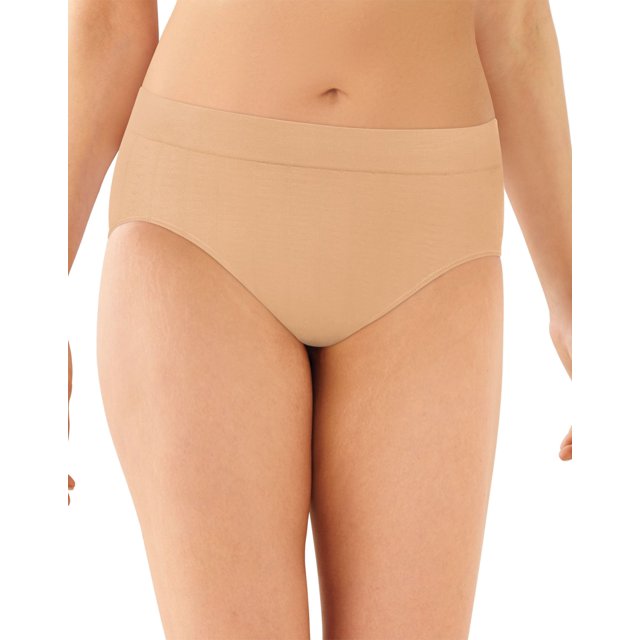 Bali Womens One Smooth U All-Around Smoothing Hi-Cut Panty, 6, Nude Pointelle