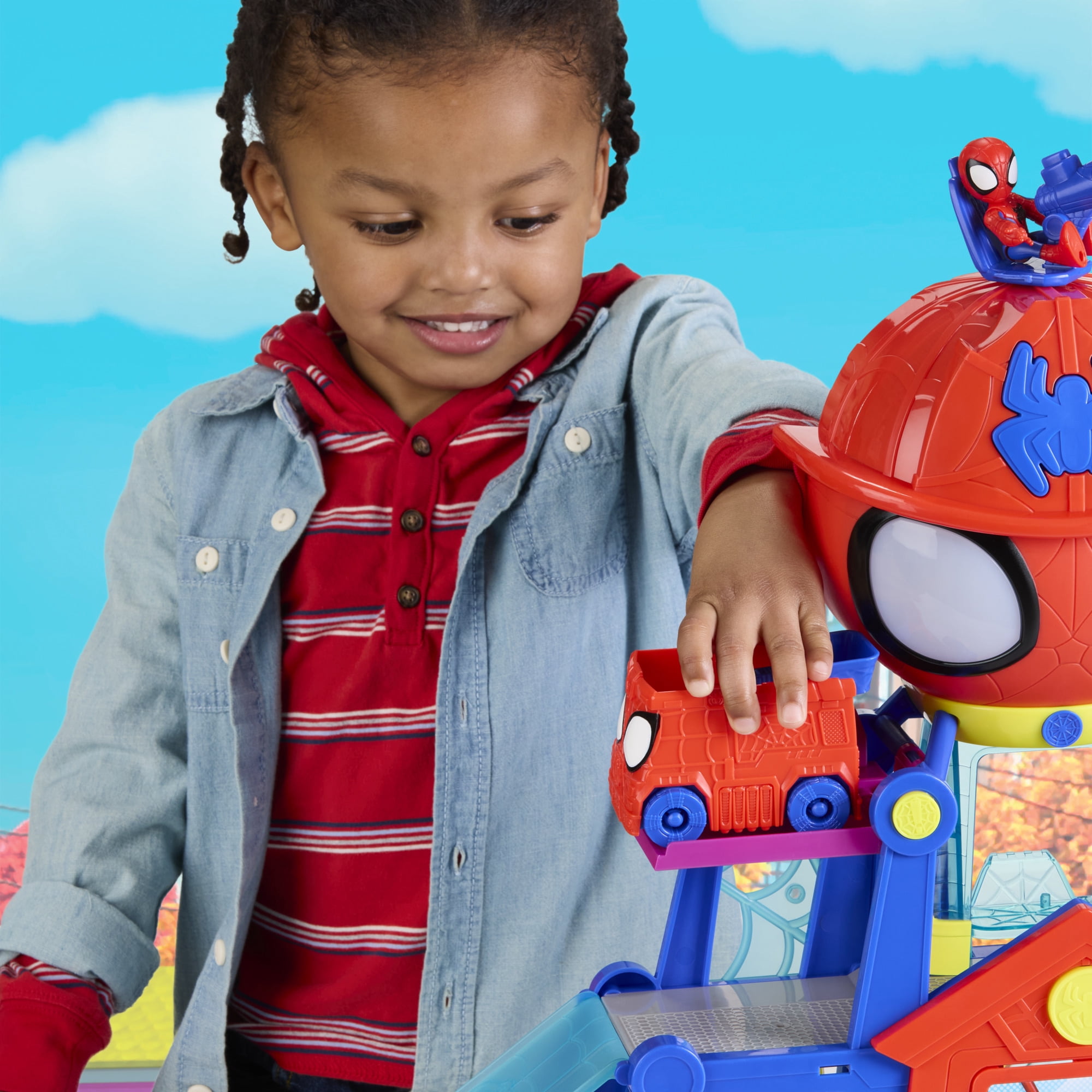 Marvel Spidey et ses Amis Extraordinaires QG Rescue-Webs, coffret pour enfants, dès 3 ans