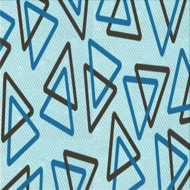 Ahgly Company Tapis d'Intérieur Lavable en Machine Carré Transitionnel Bleu Glacial Bleu Glace, 6 Pieds Carré