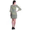 thumbnail image 4 of Moomaya Robe Courte Imprimée pour Femmes, Manches Évasées, Coupe Droite, Robes pour Femmes, Vêtements d'Été Décontractés, 4 of 6