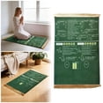 thumbnail image 2 of Green Multi Functional Prayer Rug For Daily Home Travel Use With English Reading Arabic Recitation Guidance 19.68X27.56In, 2 of 6