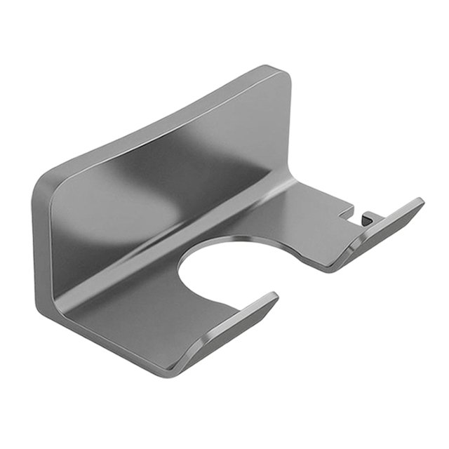 HILABEE Support de Sèche-Cheveux pour Salle de Bain, Support Mural Multifonctionnel Gris Simple